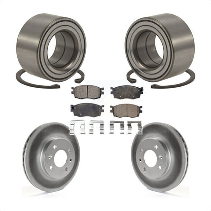 Kit de Rotor et de plaquettes de frein revêtus de roulement de roue avant, pour Hyundai Accent Kia Rio Rio