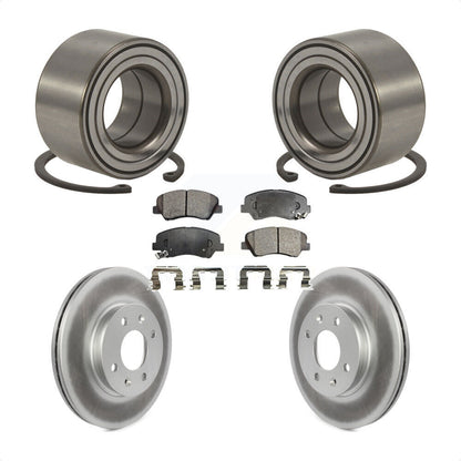 Kit de plaquettes de Rotor de frein à disque revêtu de roulement de roue avant, pour Hyundai Accen 2012 – 2017