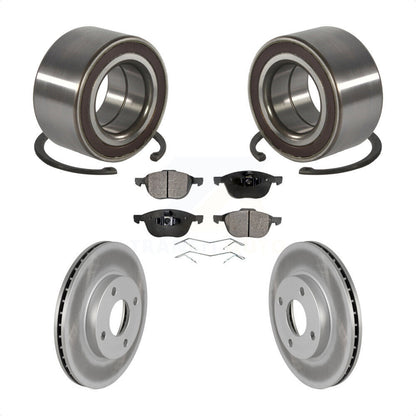 Kit de plaquettes de Rotor de frein enduit de roulement de roue avant, pour Ford Focus 2004 à partir de 04 05