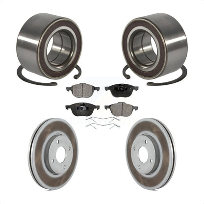 Kit de rotor et de plaquettes de frein à disque revêtus de roulement de roue avant, pour Ford Focu 2005 – 2007