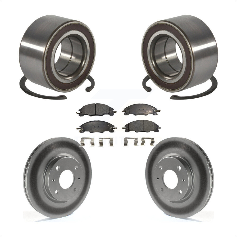 Kit de Rotor et de plaquettes de frein à disque enduit de roulement de roue avant pour Ford Focu 2008 – 2011