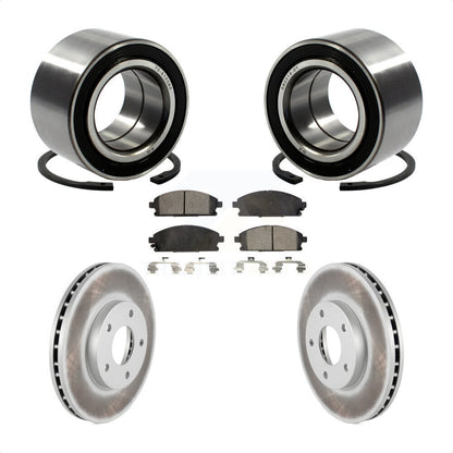 Kit de plaquettes de Rotor de frein à disque revêtu de roulement de roue avant, pour Nissan x-trai 2005 – 2006