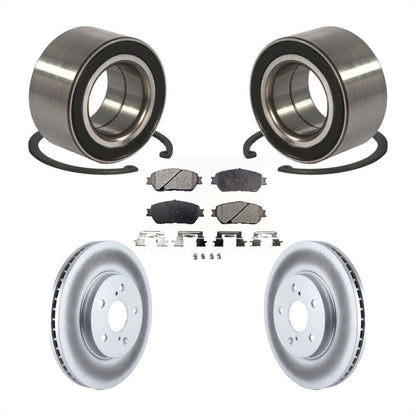 Kit de Rotor et plaquettes de frein revêtus de roulement de roue avant, pour Toyota Sienna Camry Solar