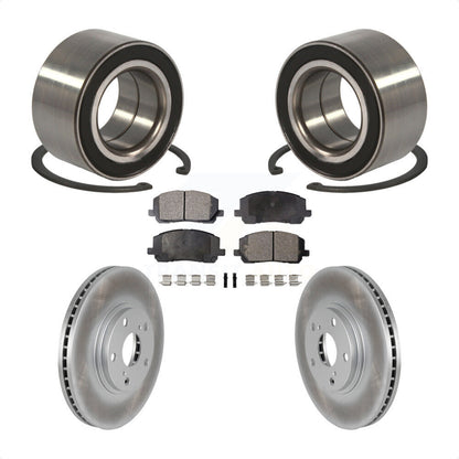 Kit de rotors et plaquettes de frein à disque enduits de roulement de roue avant pour Toyota Highlander