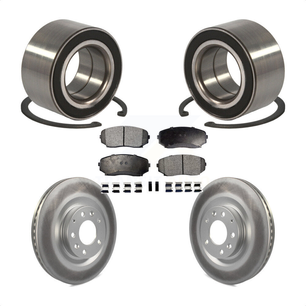 Kit de Rotor et de plaquettes de frein à disque enduit de roulement de roue avant pour Mazda CX-2007 – 2015