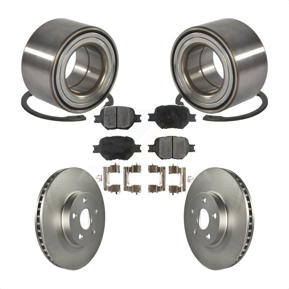 Kit de Rotor et de plaquettes de frein à disque revêtu de roulement de roue avant, pour Toyota Celica Scion t
