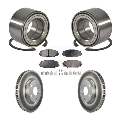 Kit de rotor et de plaquettes de frein avec roulement de roue avant, pour Toyota Corolla i 2017 – 2018