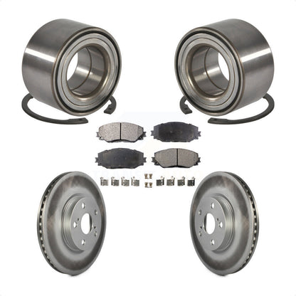 Kit de plaquettes de Rotor de frein enduit de roulement de roue avant, pour Toyota Corolla Matrix Pontia