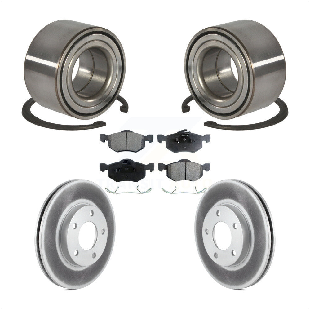 Kit de Rotor et de plaquettes de frein enduits de roulement de roue avant, pour Ford Escape Mazda Tribut