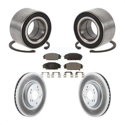 Kit de Rotor et plaquettes de frein à disque revêtu de roulement de roue avant, pour Honda Civic Acura CS