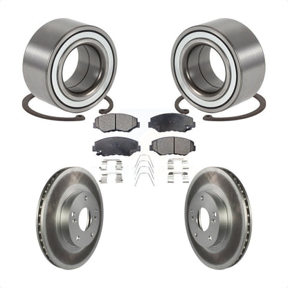 Kit de rotor et plaquettes de frein revêtus de roulement de roue avant pour Honda Element E 2003 – 2011