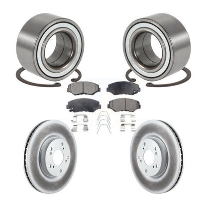 Kit de Rotor et de plaquettes de frein à disque revêtu de roulement de roue avant, pour Honda CR-2005 – 2006