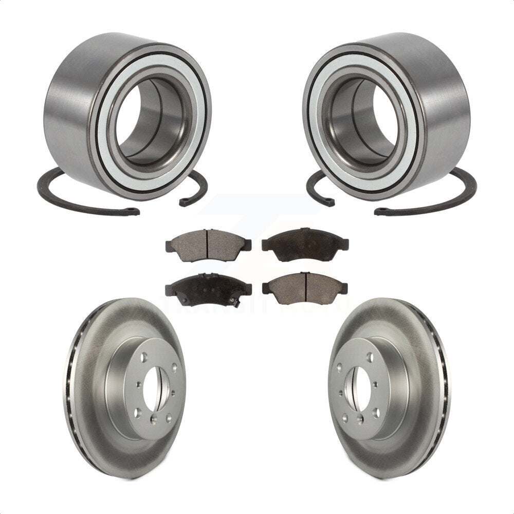 Kit de rotor et de plaquettes de frein à disque avec roulement de roue avant pour Suzuki Aeri 2006-2007