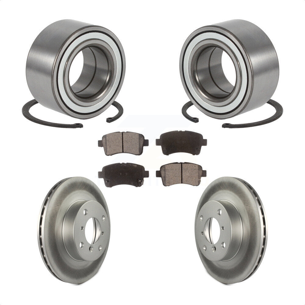 Kit de rotor et de plaquettes de frein à disque revêtus de roulement de roue avant pour Suzuki Aeri 2002 – 2005
