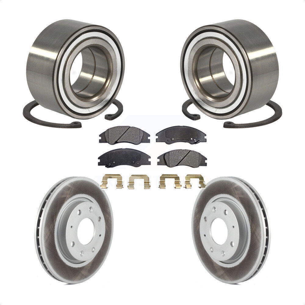 Kit de Rotor et de plaquettes de frein à disque enduit de roulement de roue avant pour Kia Spectra Spectra