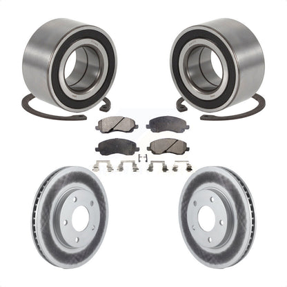 Kit de Rotor et de plaquettes de frein revêtus de roulement de roue avant, pour Mitsubishi Lancer Outlande