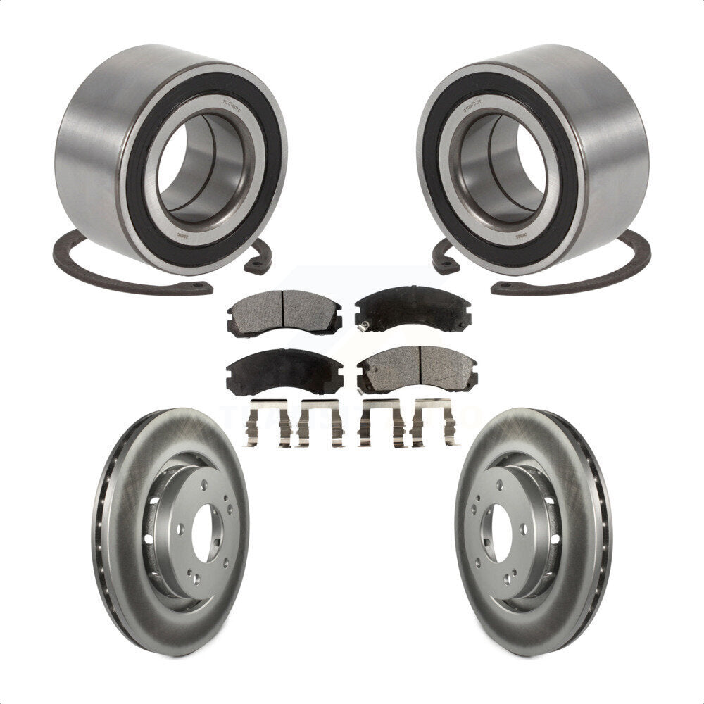 Kit de plaquettes de Rotor de frein, manteau de roulement de roue avant pour Mitsubishi Outlande 2005 – 2006