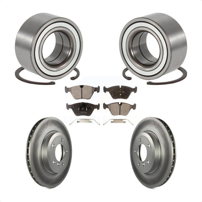 Kit de plaquettes de Rotor de frein à disque revêtu de roulement de roue avant, pour BMW 330i 330x 2001 – 2005