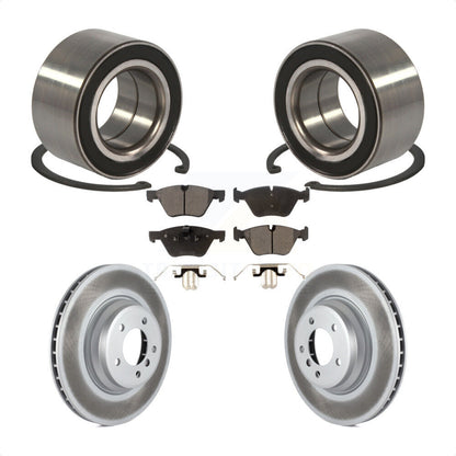 Kit de rotors et plaquettes de frein à disque enduits de roulement de roue avant pour BMW 335xi 2007