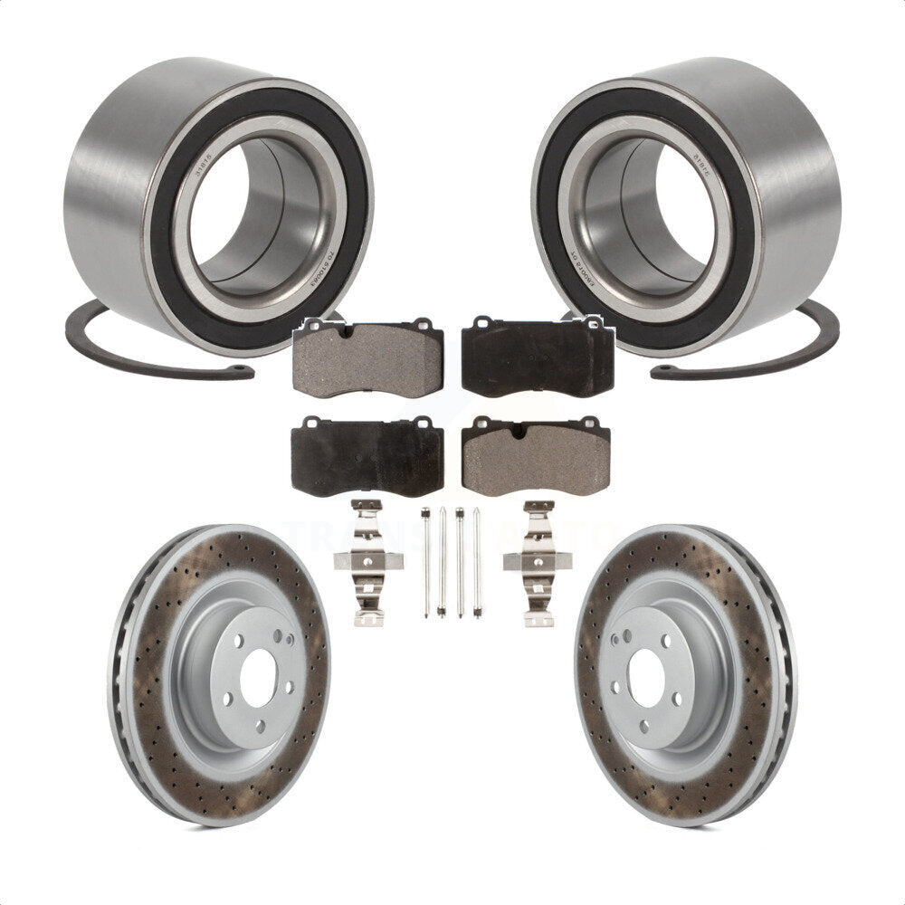 Kit de plaquettes de Rotor de frein à disque enduit de roulement de roue avant pour Mercedes-Benz S45 2009