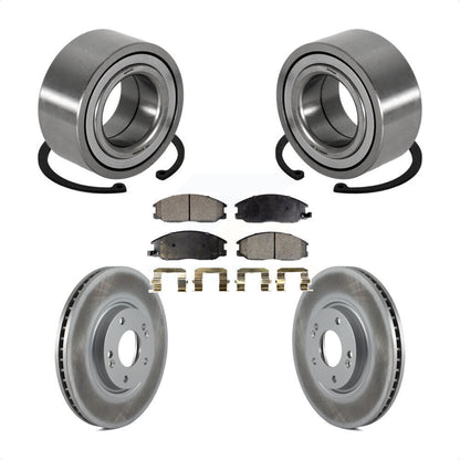 Kit de rotor et de plaquettes de frein à disque revêtus de roulement de roue avant pour Kia Amant 2004 – 2006