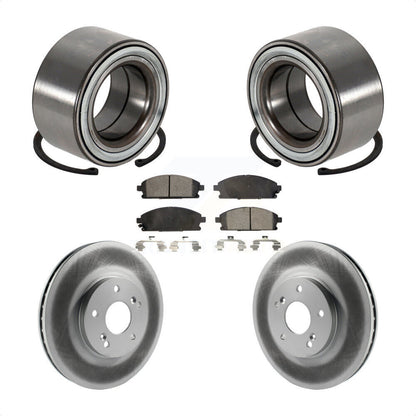 Kit de rotor et plaquettes de frein à disque revêtus de roulement de roue avant pour Acura MD 2003 – 2006