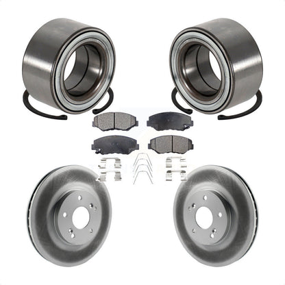 Kit de Rotor et plaquettes de frein à disque revêtus de roulement de roue avant pour Honda Pilo 2005 – 2008