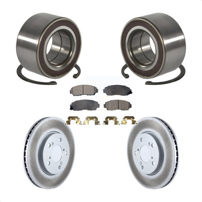 Kit de plaquettes de Rotor de frein à disque enduit de roulement de roue avant pour Honda Odysse 2005 – 2010