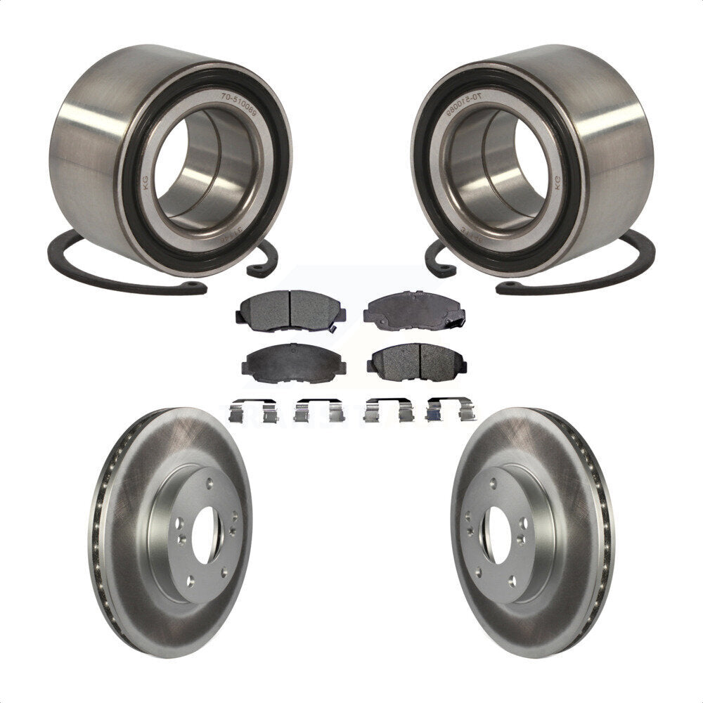 Kit de plaquettes de Rotor de frein enduit de roulement de roue avant, pour Honda Civic GX 2011 avec 1.8