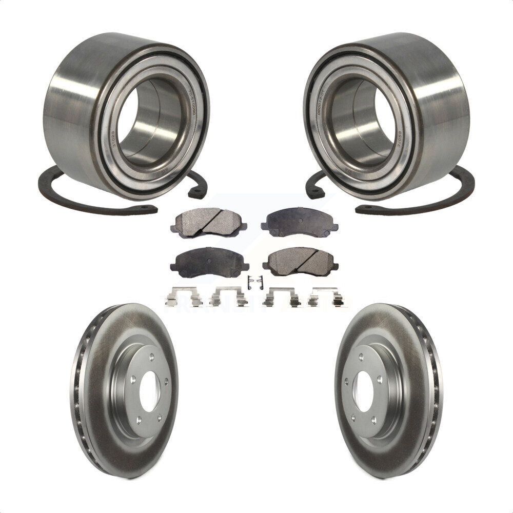 Kit de plaquettes de Rotor de frein enduit de roulement de roue avant, pour Mitsubishi Jeep Outlander RV