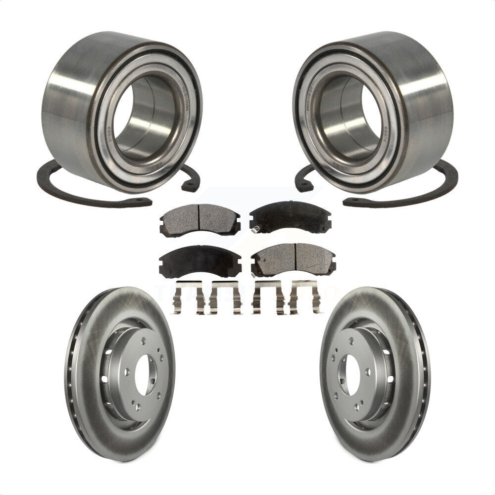 Kit de Rotor et de plaquettes de frein enduits de roulement de roue avant, pour Mitsubishi Outlander PHE