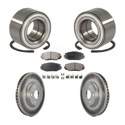 Kit de rotors et plaquettes de frein à disque revêtus de roulement de roue avant pour Scion x 2008 – 2014