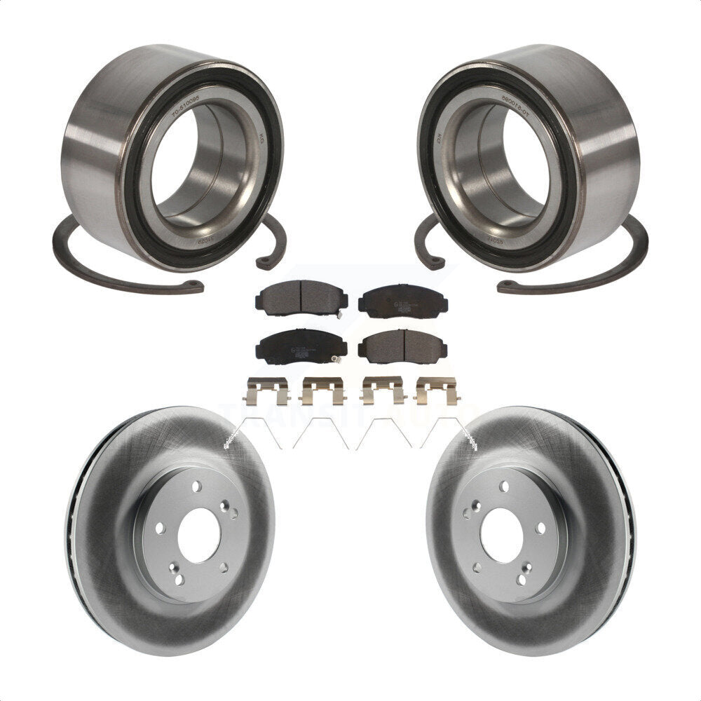 Kit de Rotor et de plaquettes de frein à disque revêtu de roulement de roue avant, pour Honda Accord Acura TS
