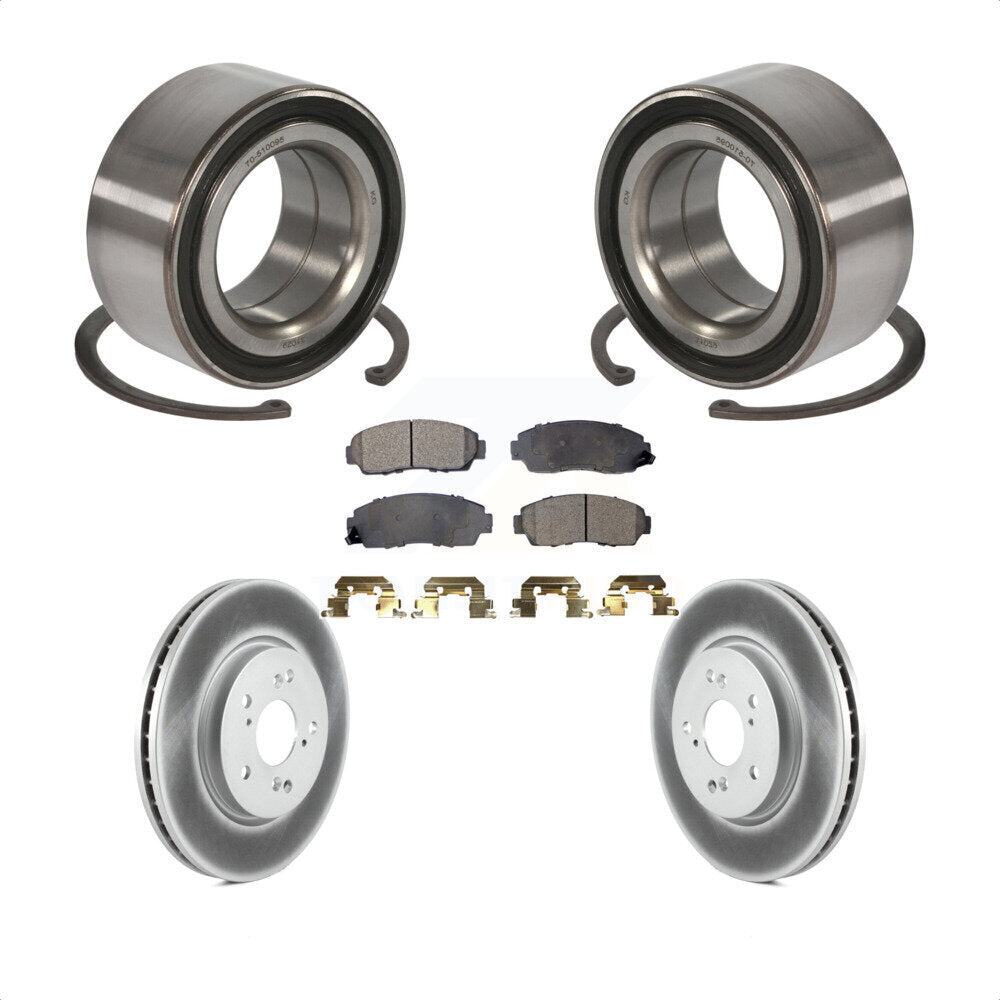 Kit de Rotor et de plaquettes de frein à disque revêtu de roulement de roue avant, pour Honda Accord Crosstou