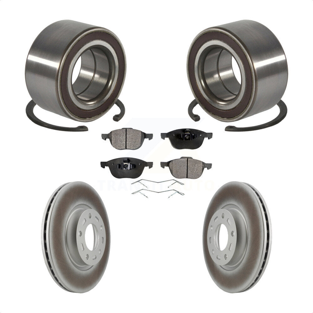 Kit de rotors et plaquettes de frein à disque enduits de roulement de roue avant pour Mazda 3 5 Sport