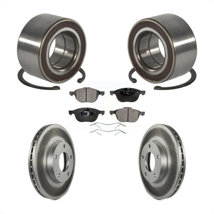 Kit de rotors et plaquettes de frein à disque enduits de roulement de roue avant pour Mazda 3 Sport