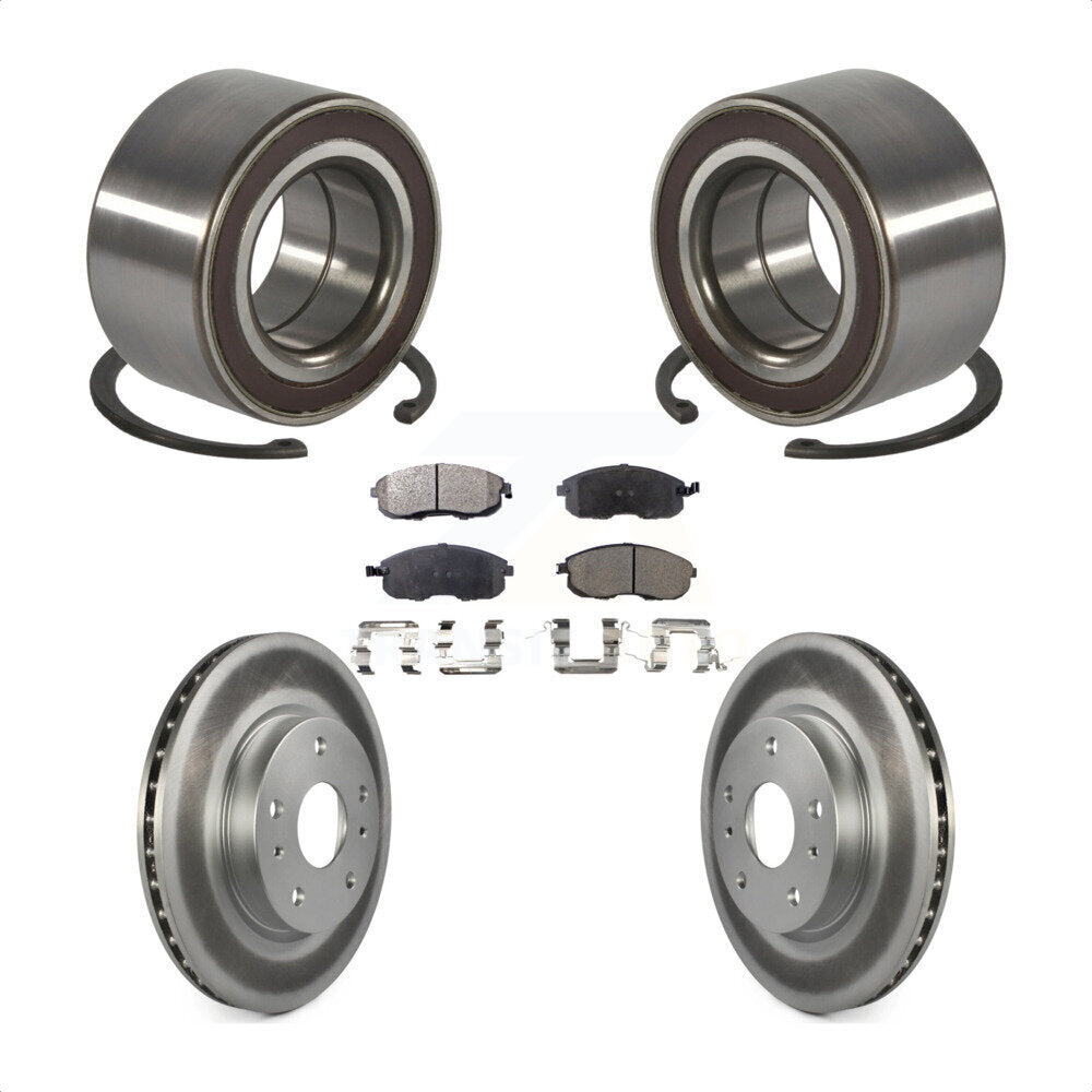 Kit de Rotor et de plaquettes de frein à disque enduit de roulement de roue avant pour Suzuki SX4 Crossove