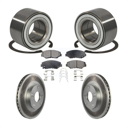 Kit de rotors et plaquettes de frein à disque enduits de roulement de roue avant pour Honda CR-Z 2016