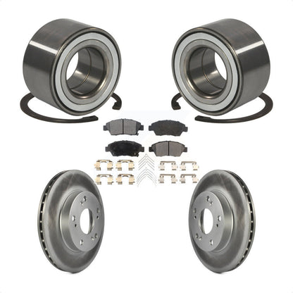 Kit de Rotor et de plaquettes de frein à disque revêtu de roulement de roue avant, pour Honda CR-2011 – 2015