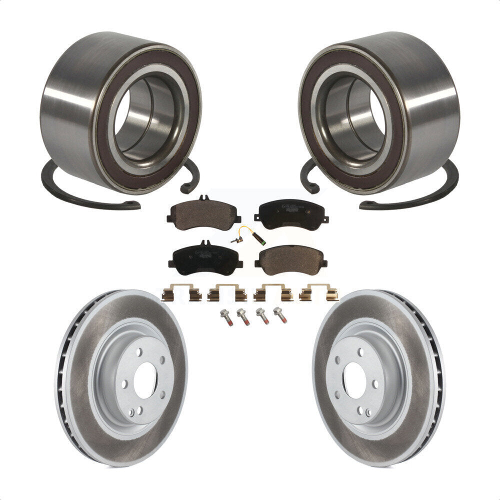 Kit de Rotor et de plaquettes de frein revêtus de roulement de roue avant, pour Mercedes-Benz GLK350 GLK25