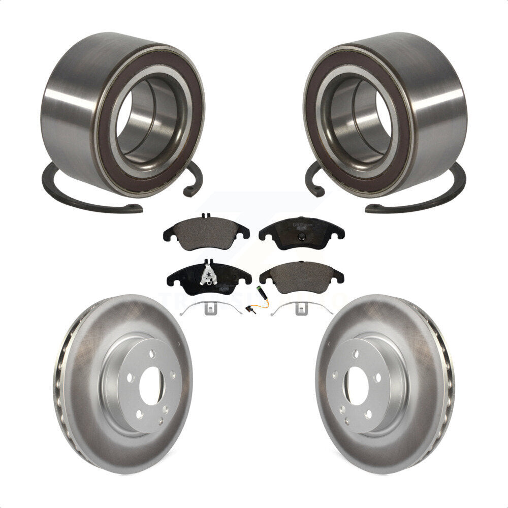 Kit de plaquettes de Rotor de frein enduites de roulement de roue avant, pour Mercedes-Benz C300 E350 C35