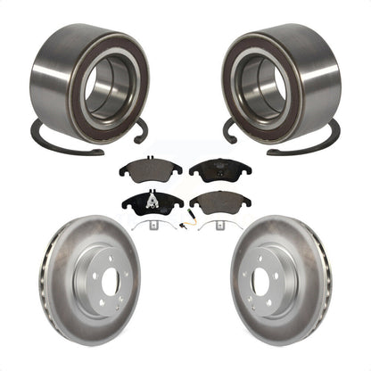 Kit de plaquettes de Rotor de frein enduites de roulement de roue avant, pour Mercedes-Benz C300 E350 C35