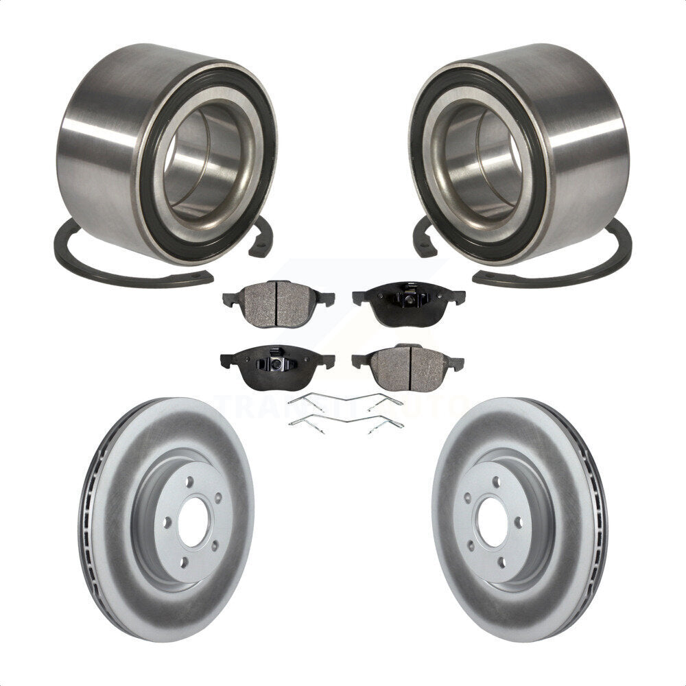Kit de Rotor et de plaquettes de frein à disque enduit de roulement de roue avant pour Ford Transit Connect