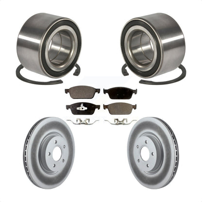 Kit de plaquettes de Rotor de frein à disque enduit de roulement de roue avant pour Ford Focus S 2013 – 2018