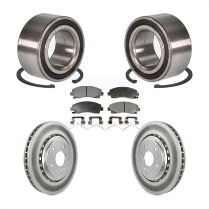 Kit de rotor et plaquettes de frein à disque revêtus de roulement de roue avant pour Acura TL 2015 – 2020