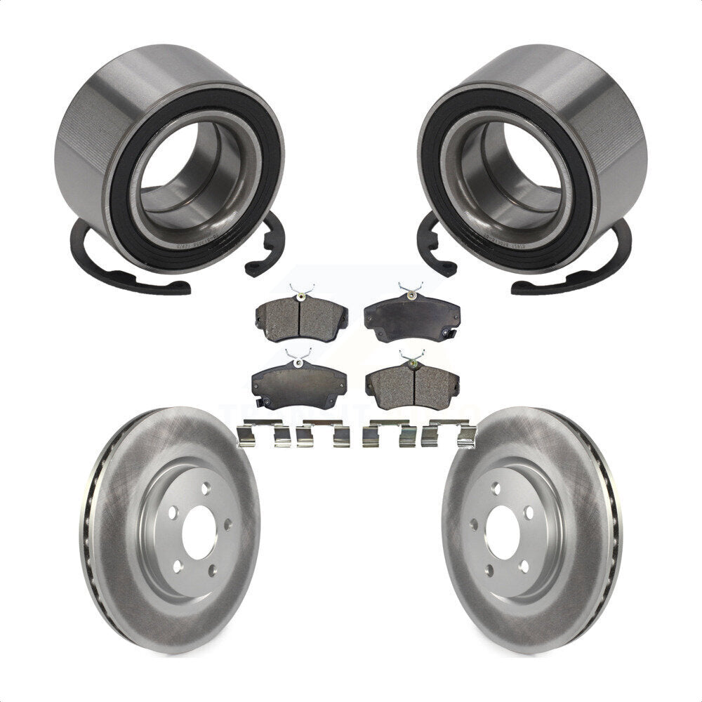 Kit de Rotor et plaquettes de frein à disque enduit de roulement de roue avant pour Chrysler PT Cruise