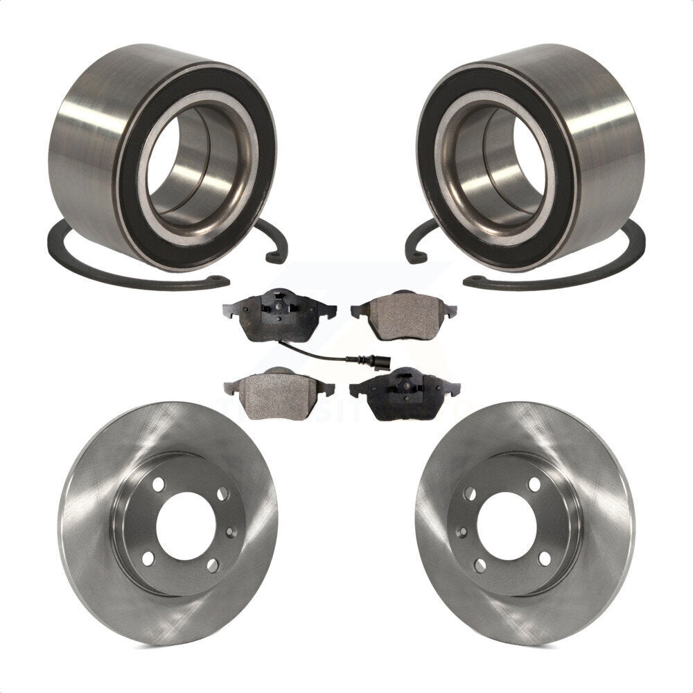 Kit de plaquettes de Rotor de frein à disque, roulement de roue avant, pour Volkswagen Jetta 2.8 1996 – 1998