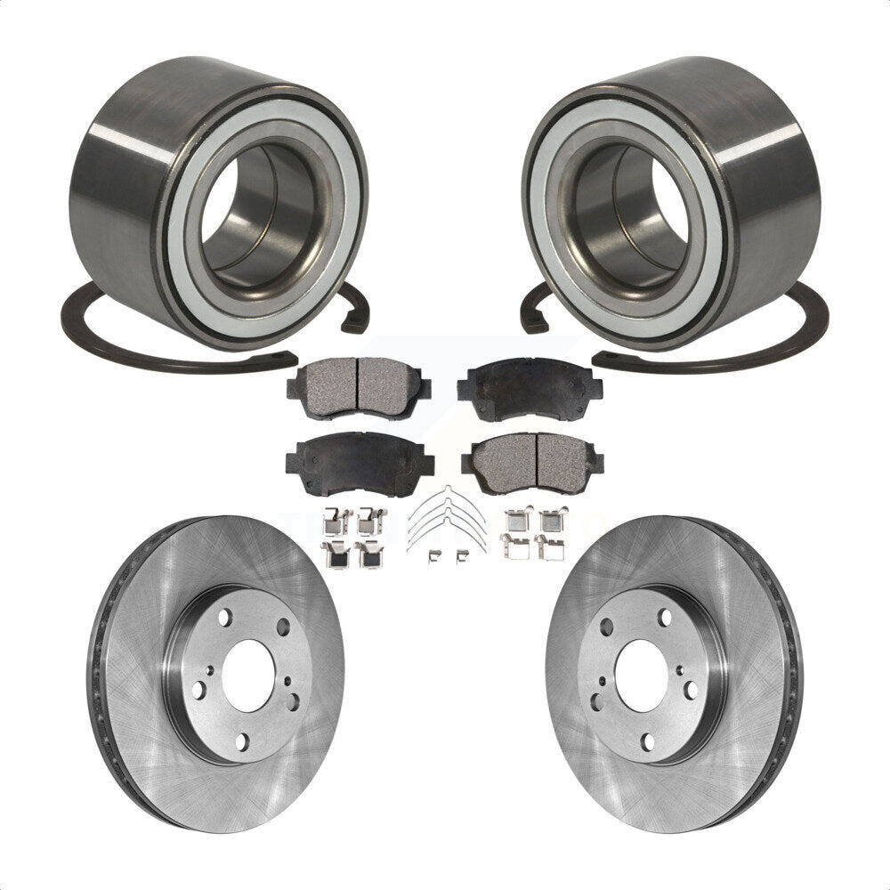 Kit de Rotor et de plaquettes de frein, roulement de roue avant, pour Toyota Camry Sienna Avalon Lexu