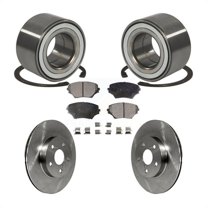 Kit de rotors de frein à disque et de plaquettes semi-métalliques, roulement de roue avant, pour Toyota RAV