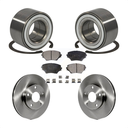 Kit de rotors de frein à disque et de plaquettes semi-métalliques, roulement de roue avant, pour Toyota RAV